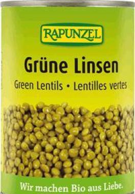 Bio zelená čočka sterilovaná 400g RAPUNZEL