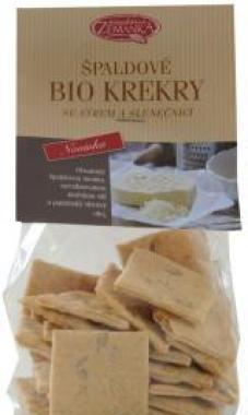 Špaldové bio krekry se sýrem a slunečnicí 100 g